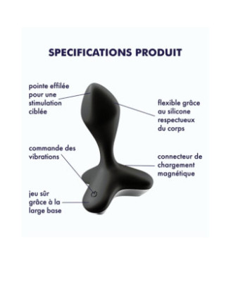 Vibromasseur anal USB noir Game Changer Satisfyer 